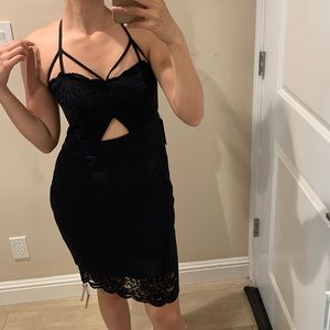 Strappy little black dress